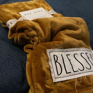 NWT - Rae Dunn “Blessed” 50x60  Accent Throw